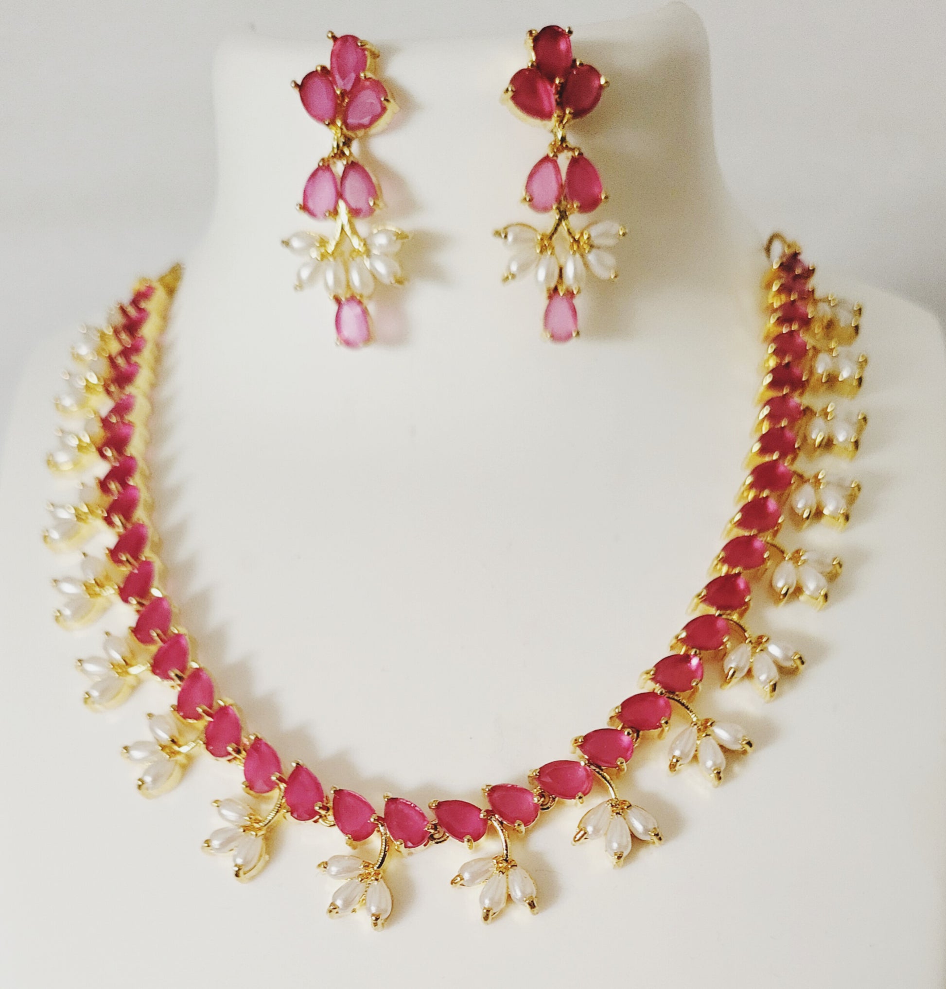 Ruby Colour Necklace m593 593