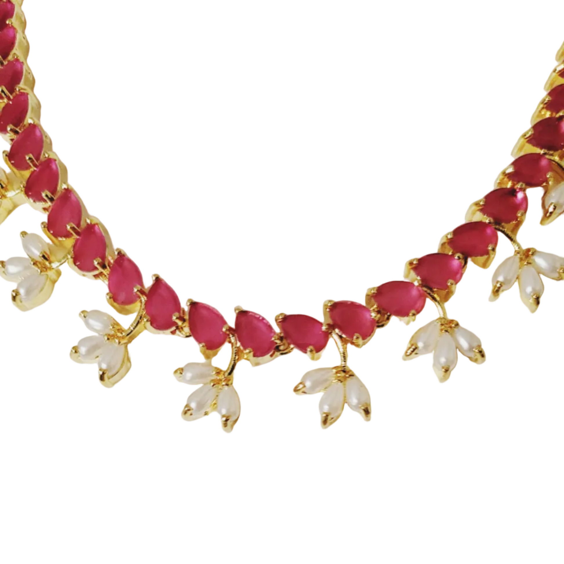 Ruby Colour Necklace m593 593