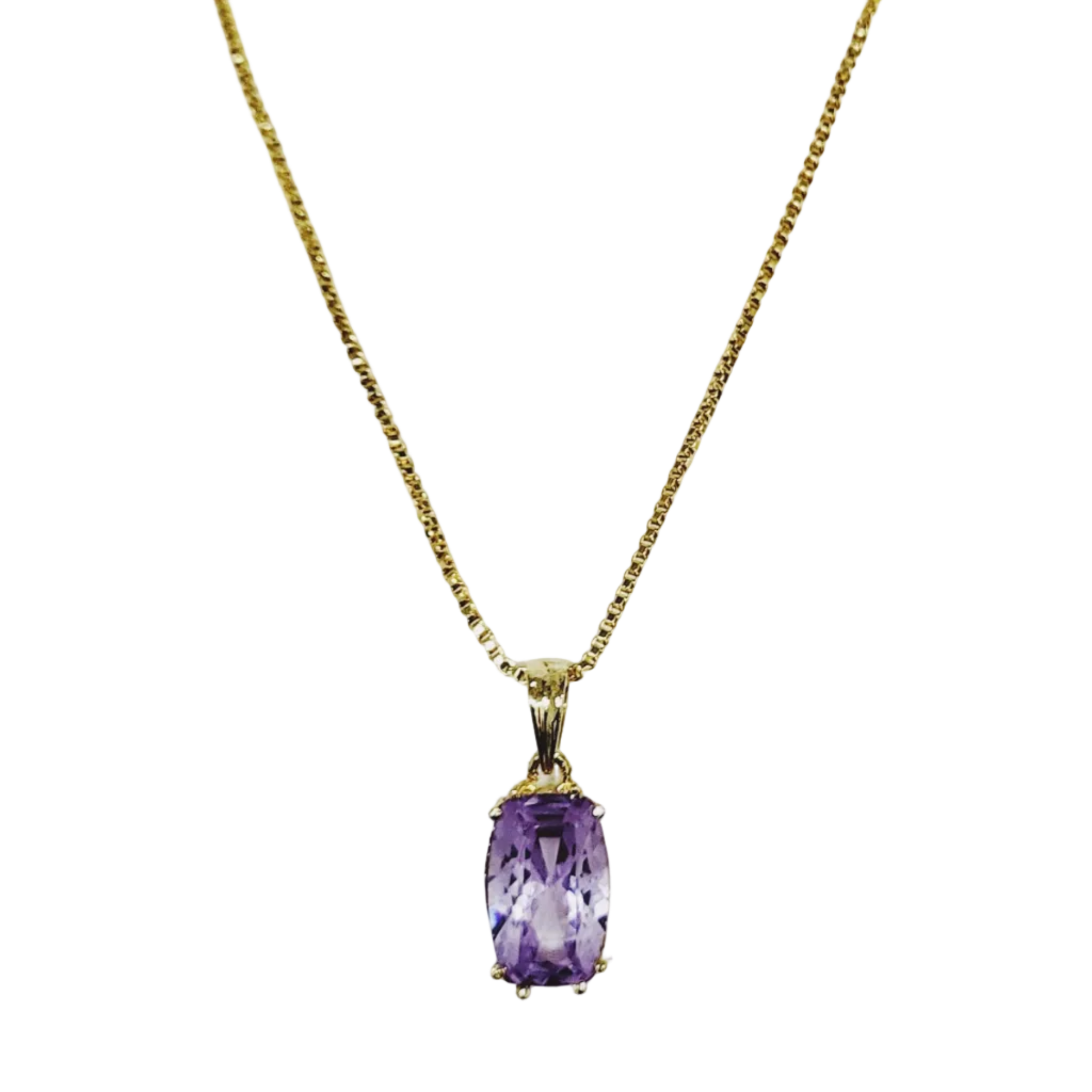 Light Violet Cut Stone Locket Set m604 604