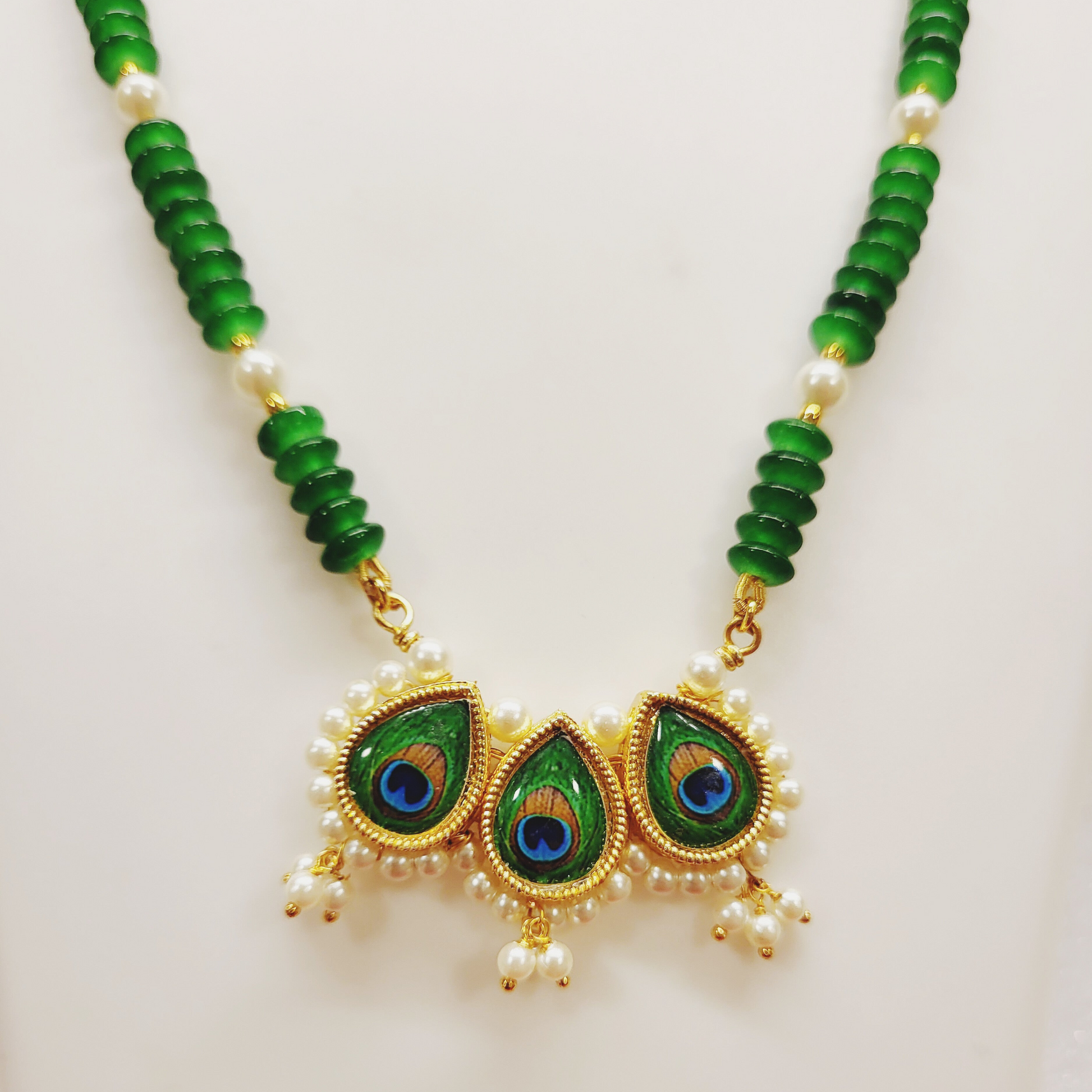 Mayur Pankh Pendant Set m608 608
