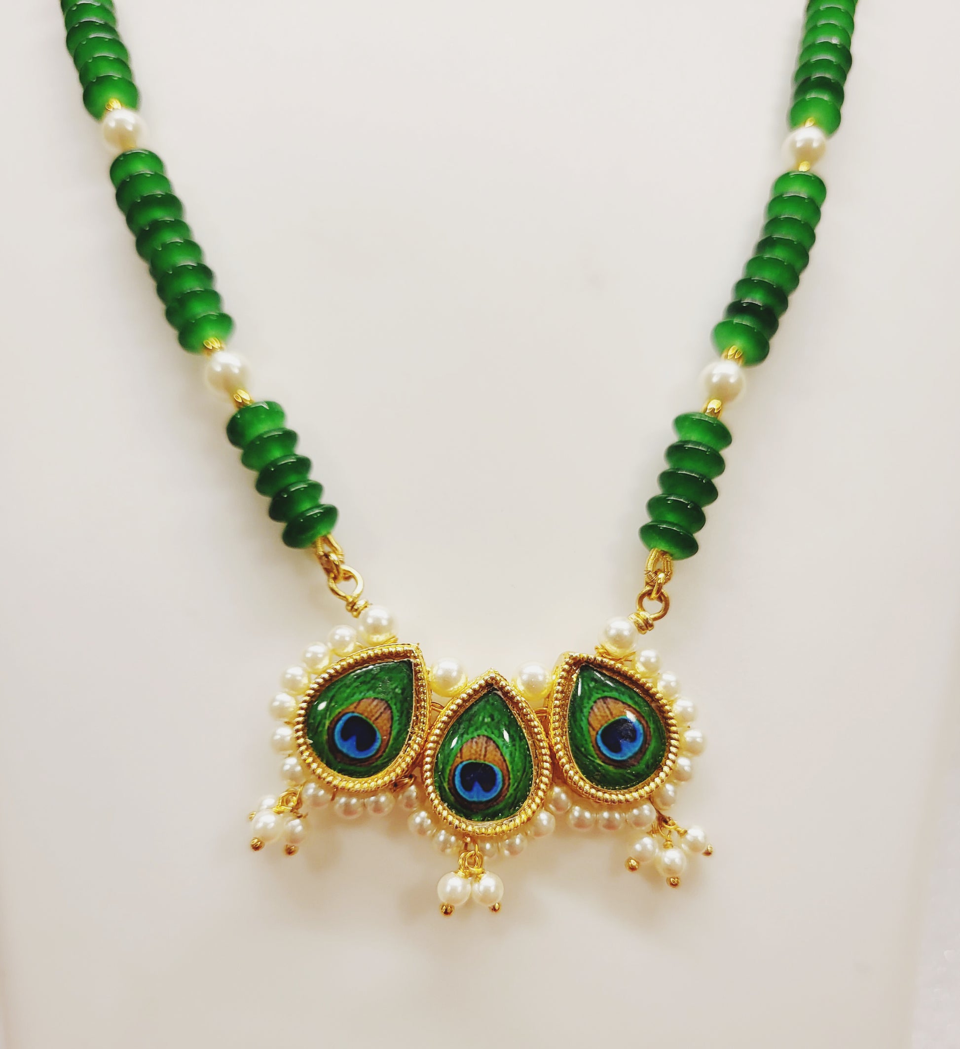 Mayur Pankh Pendant Set m608 608
