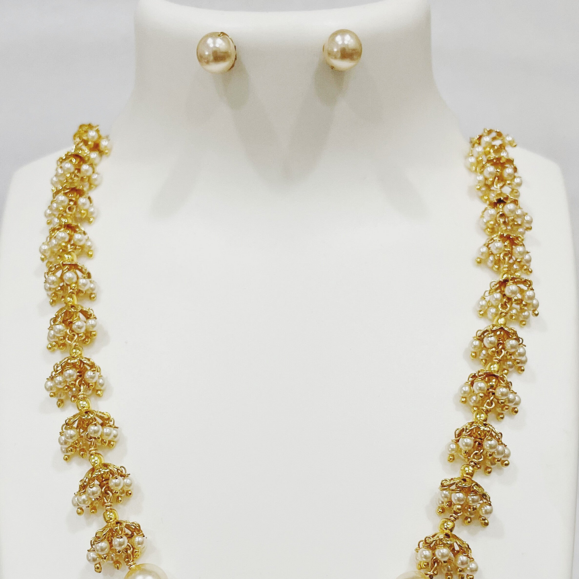 Moti Ghumti Haar with Tops m346