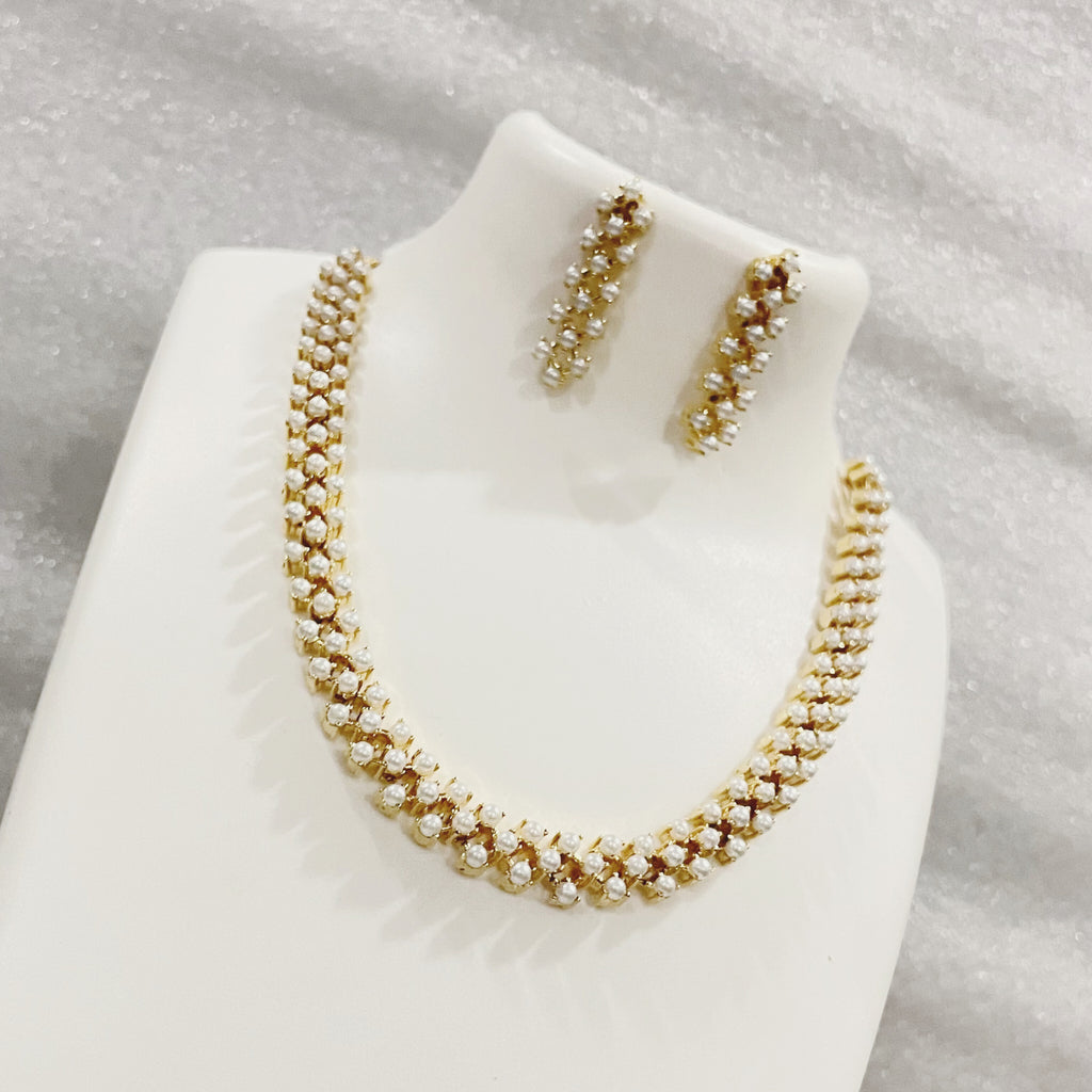 Moti net necklace set m353 353