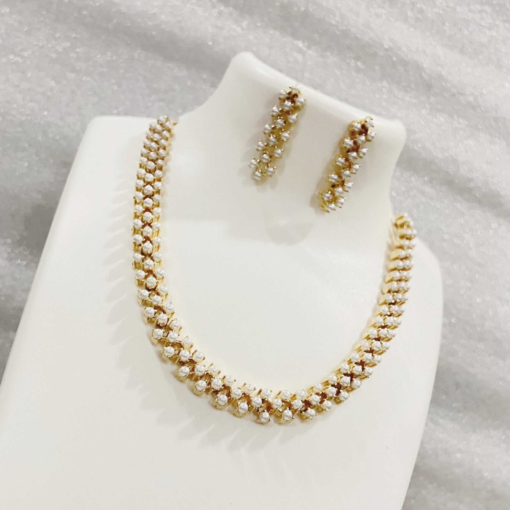 Moti net necklace set m353 353