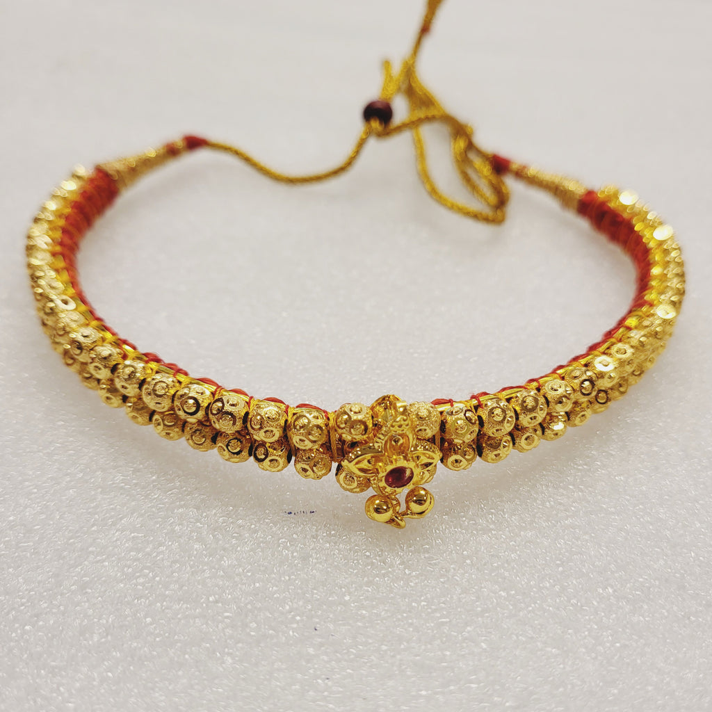 Golden Beads Bel Paan Choker m663 663