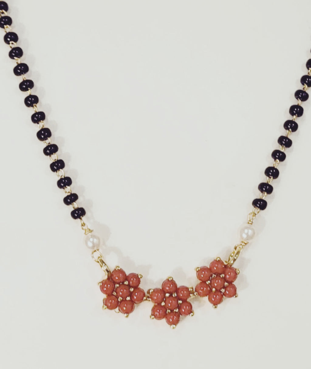 Three Kudi Coral Mangalsutra m698 698