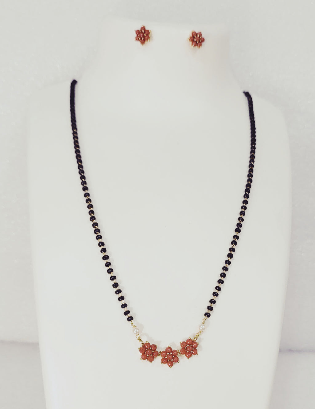 Three Kudi Coral Mangalsutra m698 698