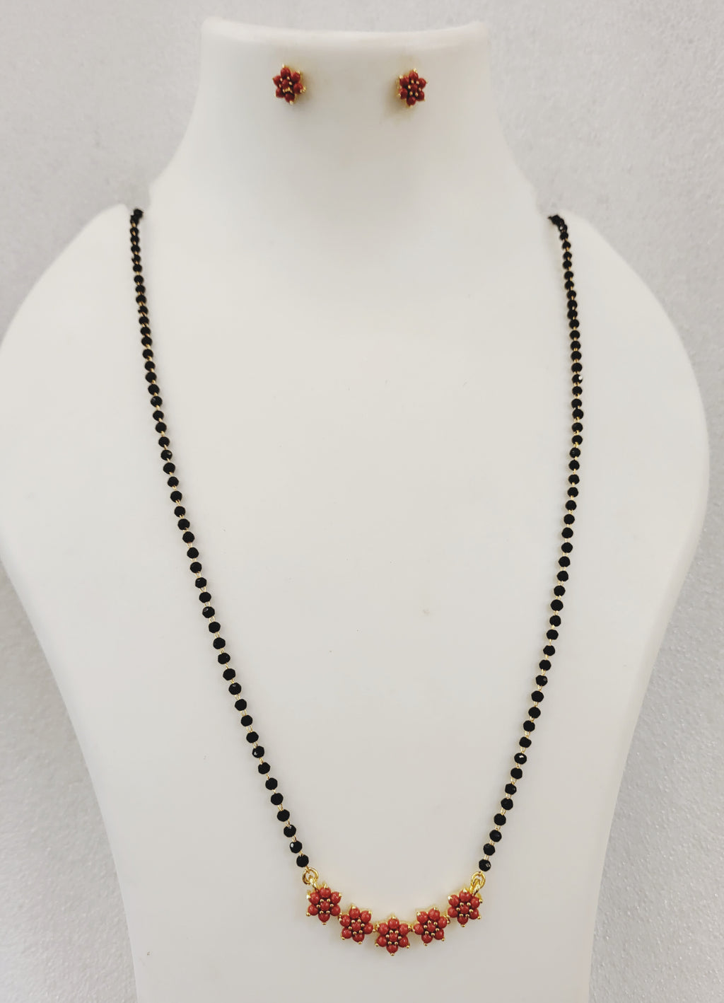 5 Coral kudi Long (24 inches) Mangalsutra m743 743