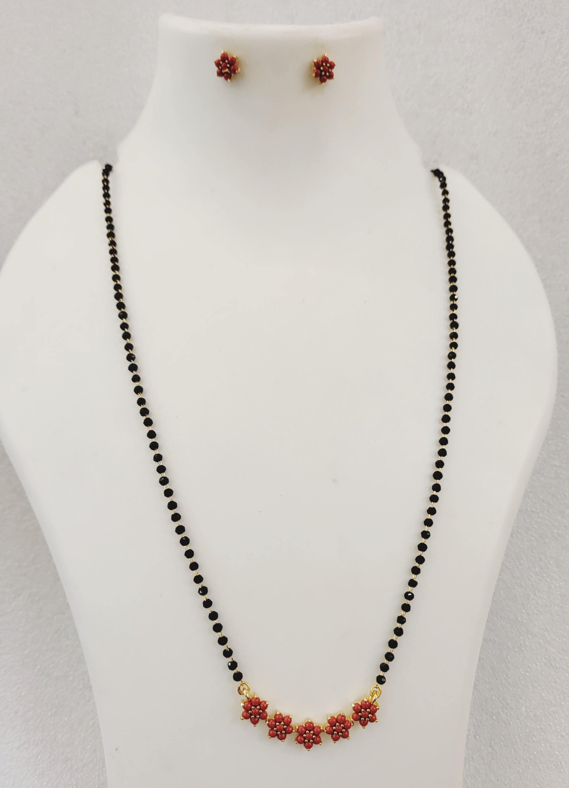 5 Coral kudi Long (24 inches) Mangalsutra m743 743