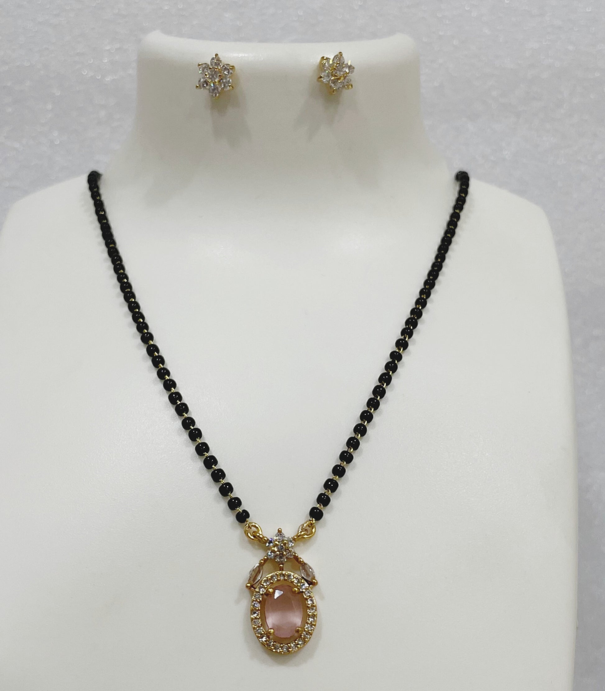 Onion Pink Mangalsutra N1134 1134