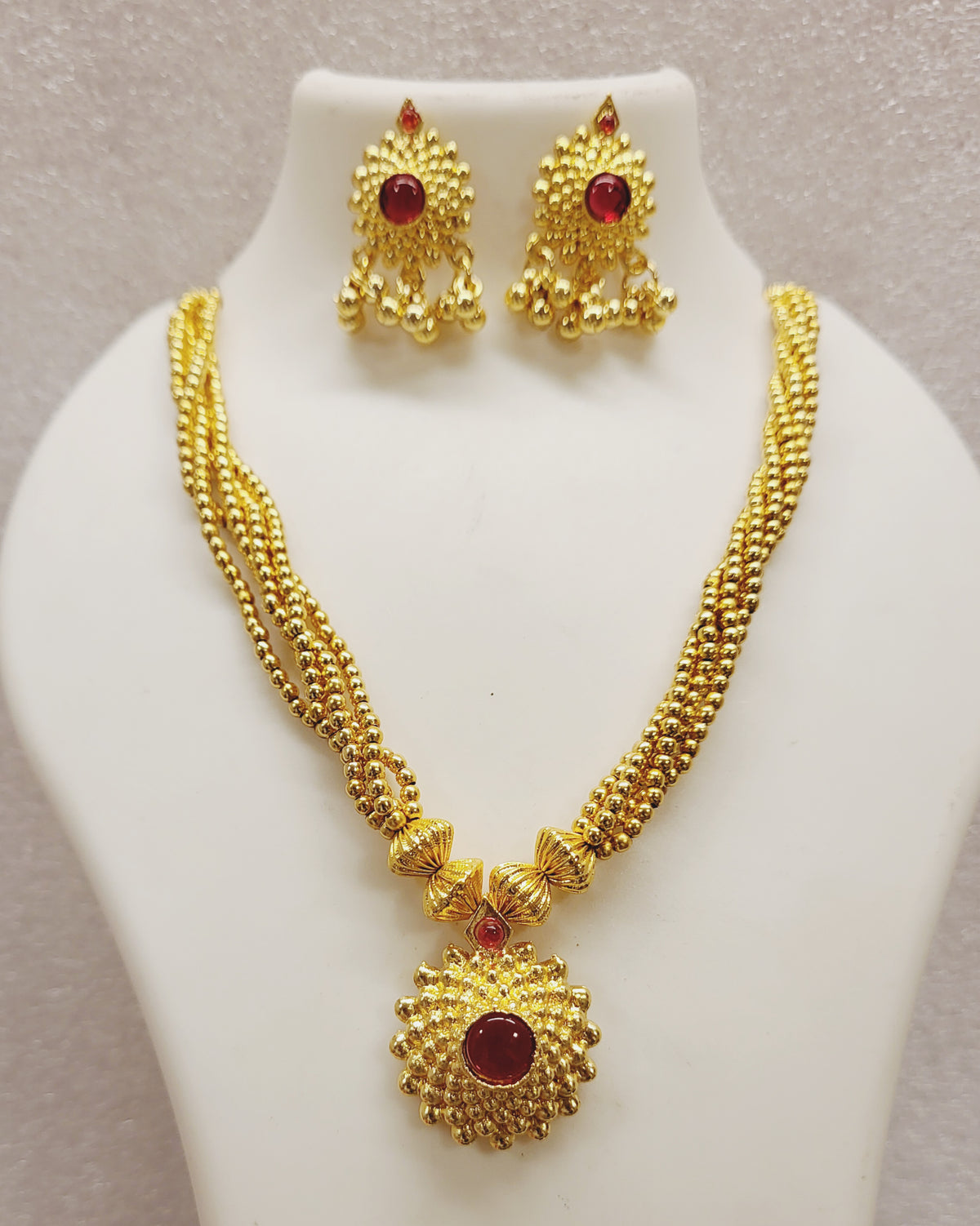 Golden Beads Saaj Pendant Set m753 753