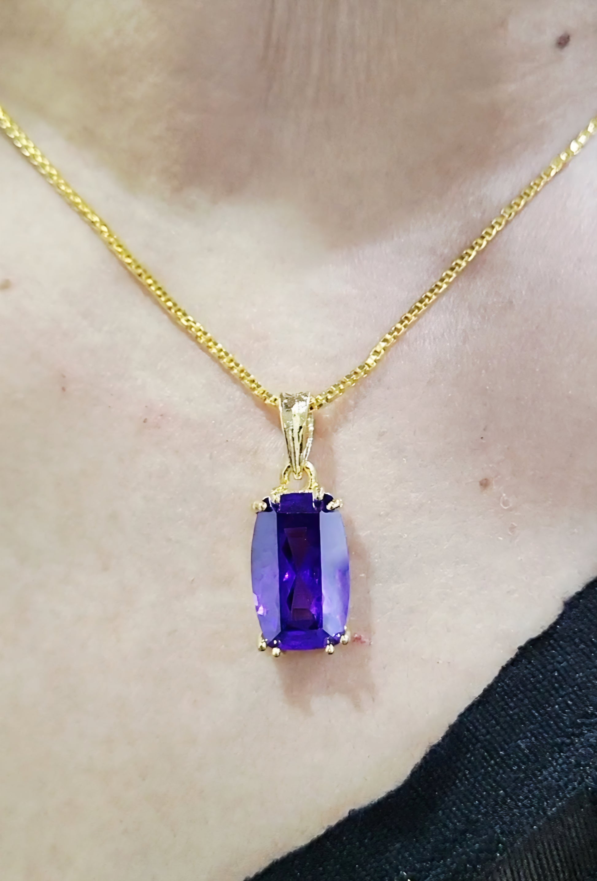 Dark Violet Cut Stone Set m648