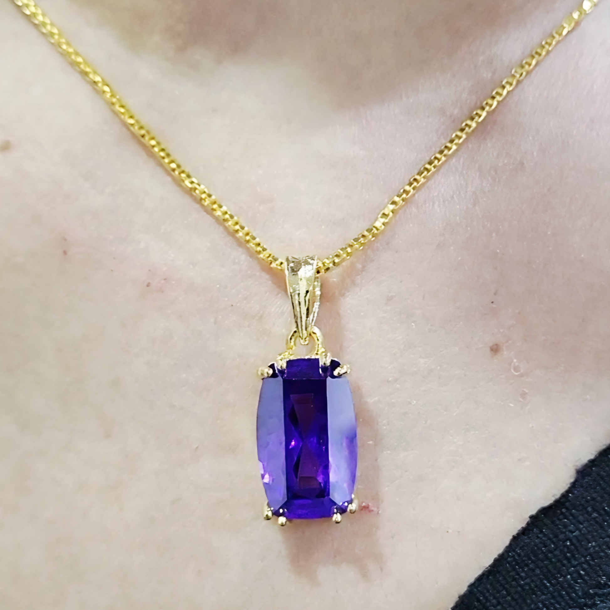 Dark Violet Cut Stone Set m648