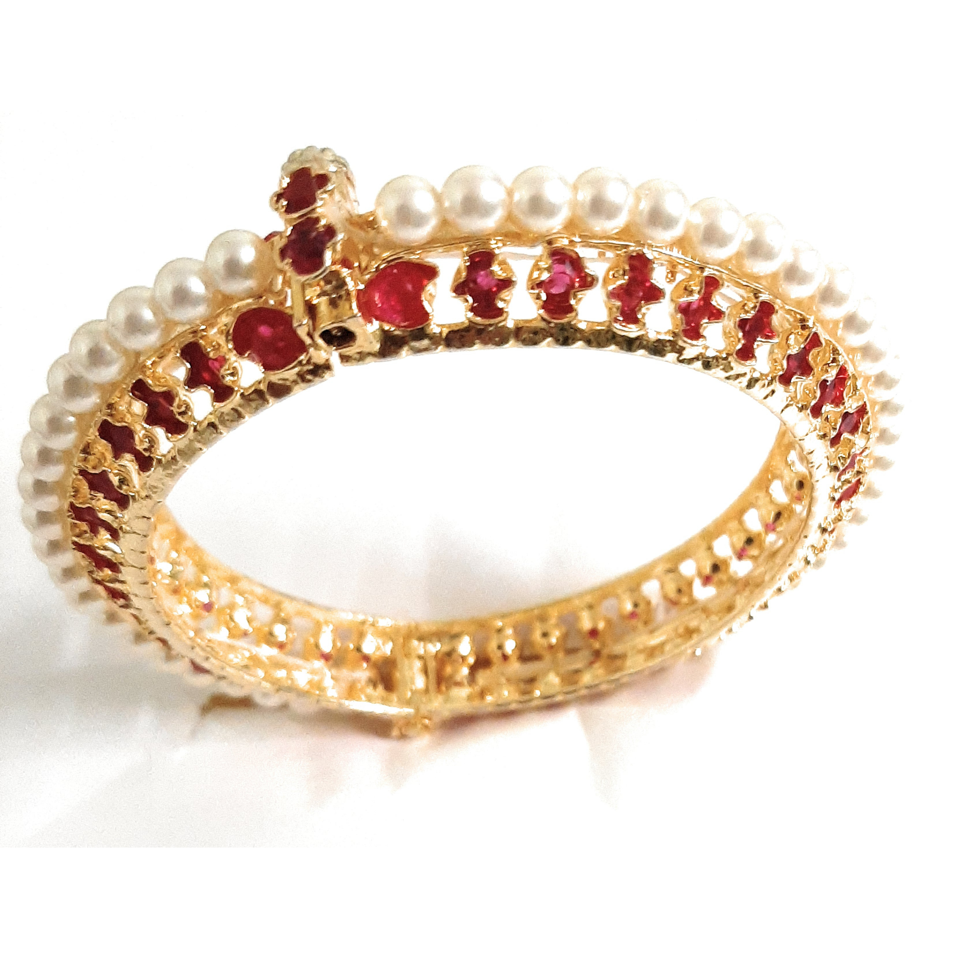 Red Traditional Maharashtrian Kalyani Tode