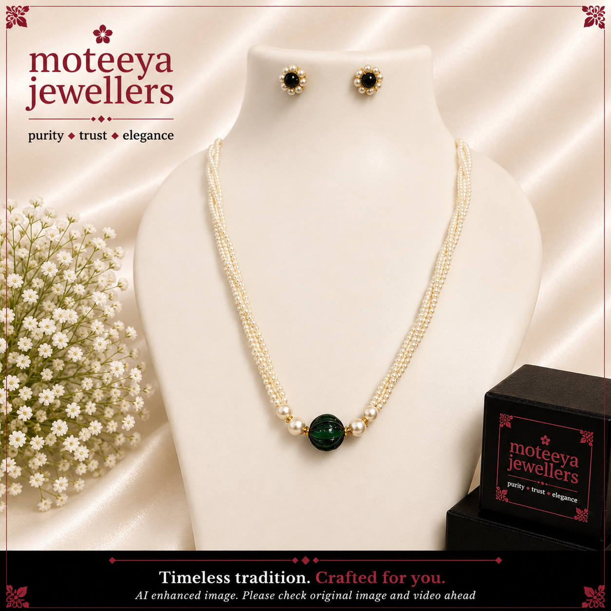Green Poth Pendha Mani (Small) Set m705 705
