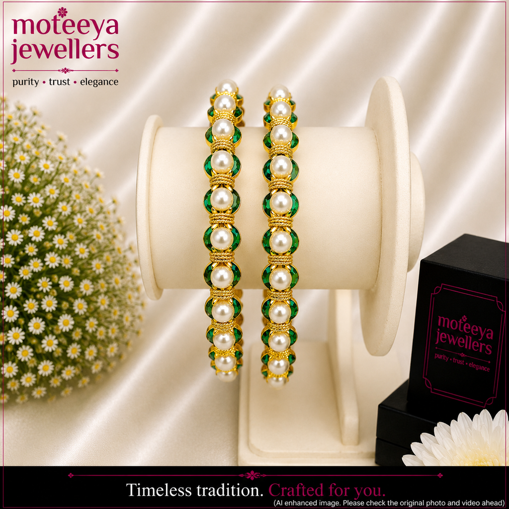 Plain Pearl Bangles m693 693