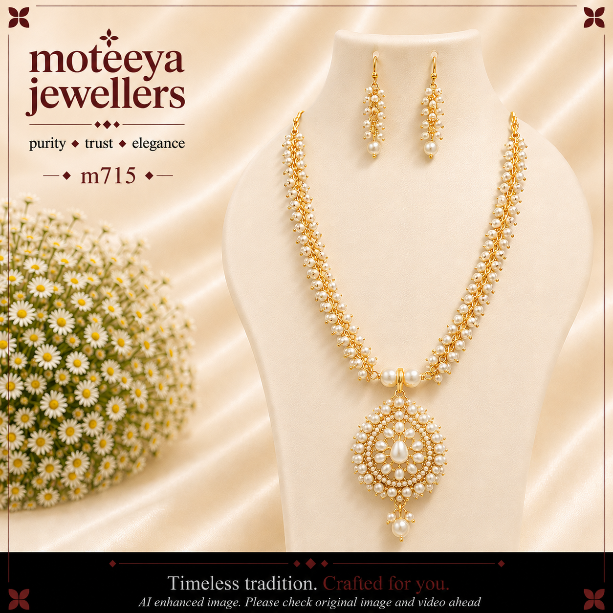 Moti Locket Gajara Haar m715 715
