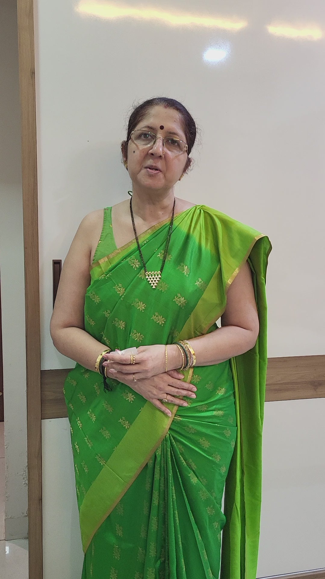 Green AD Saraswati Mangalsutra m749 749
