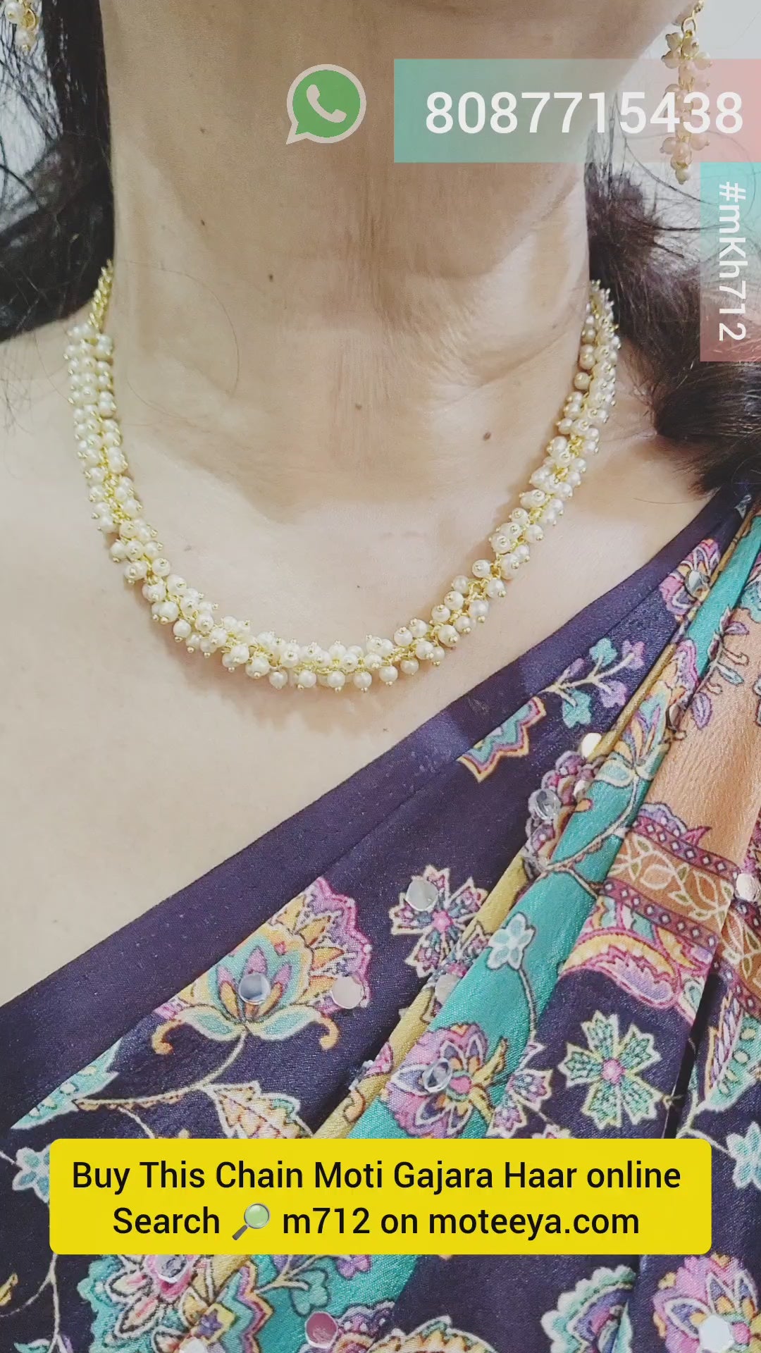 Chain Moti Gajara Haar m712 712