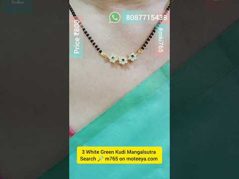 3 Green AD Mangalsutra Set m756 756