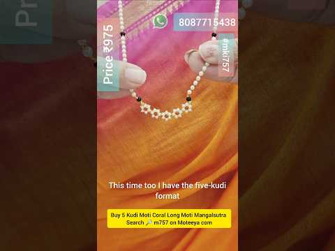 5 kudi Moti Coral Moti Mangalsutra m757 757