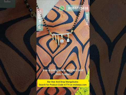 Bar Star And Drop Mangalsutra m774 774