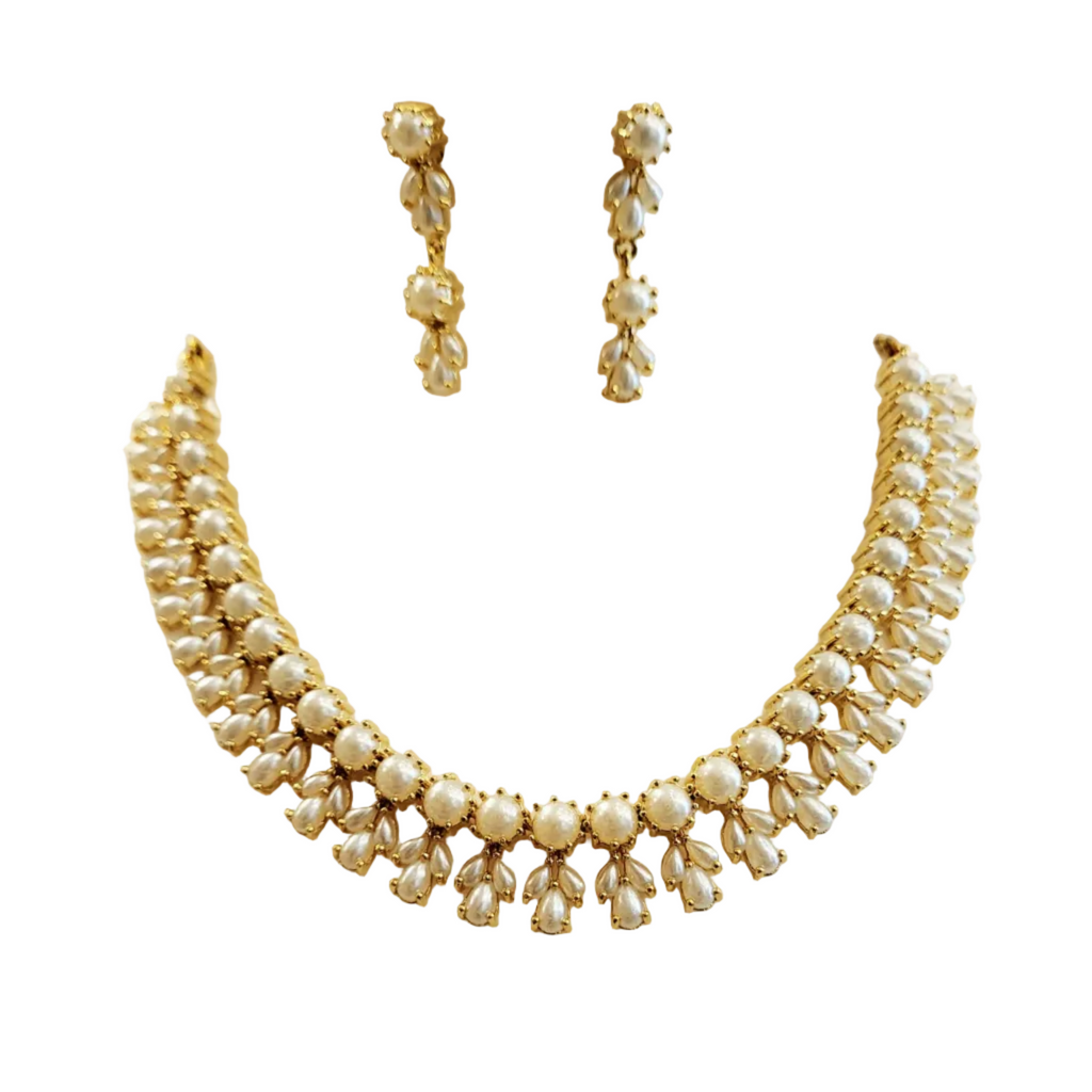 Round Pearls Necklace Set m551 551