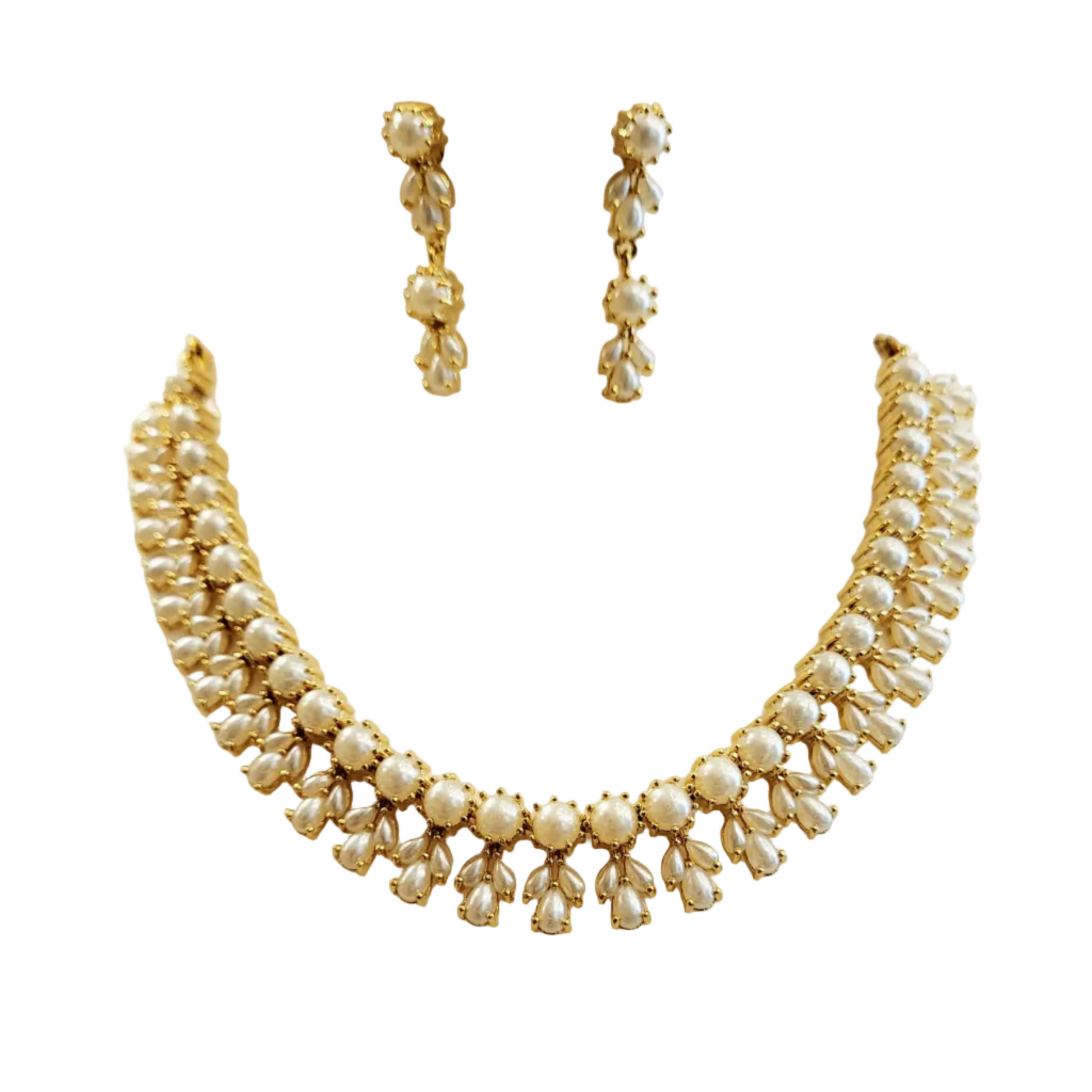 Round Pearls Necklace Set m551 551
