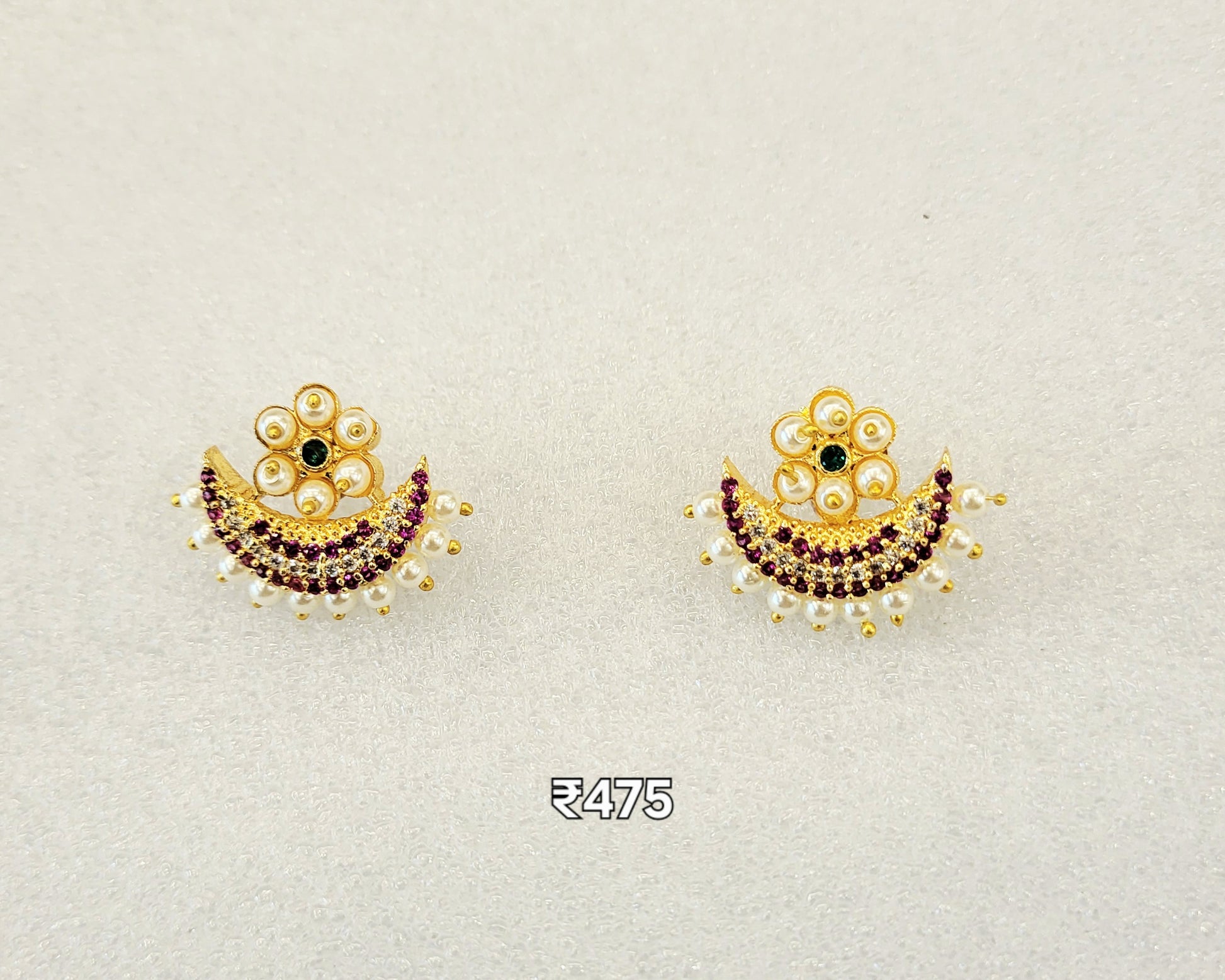 Moti Chandrakor Earrings m487