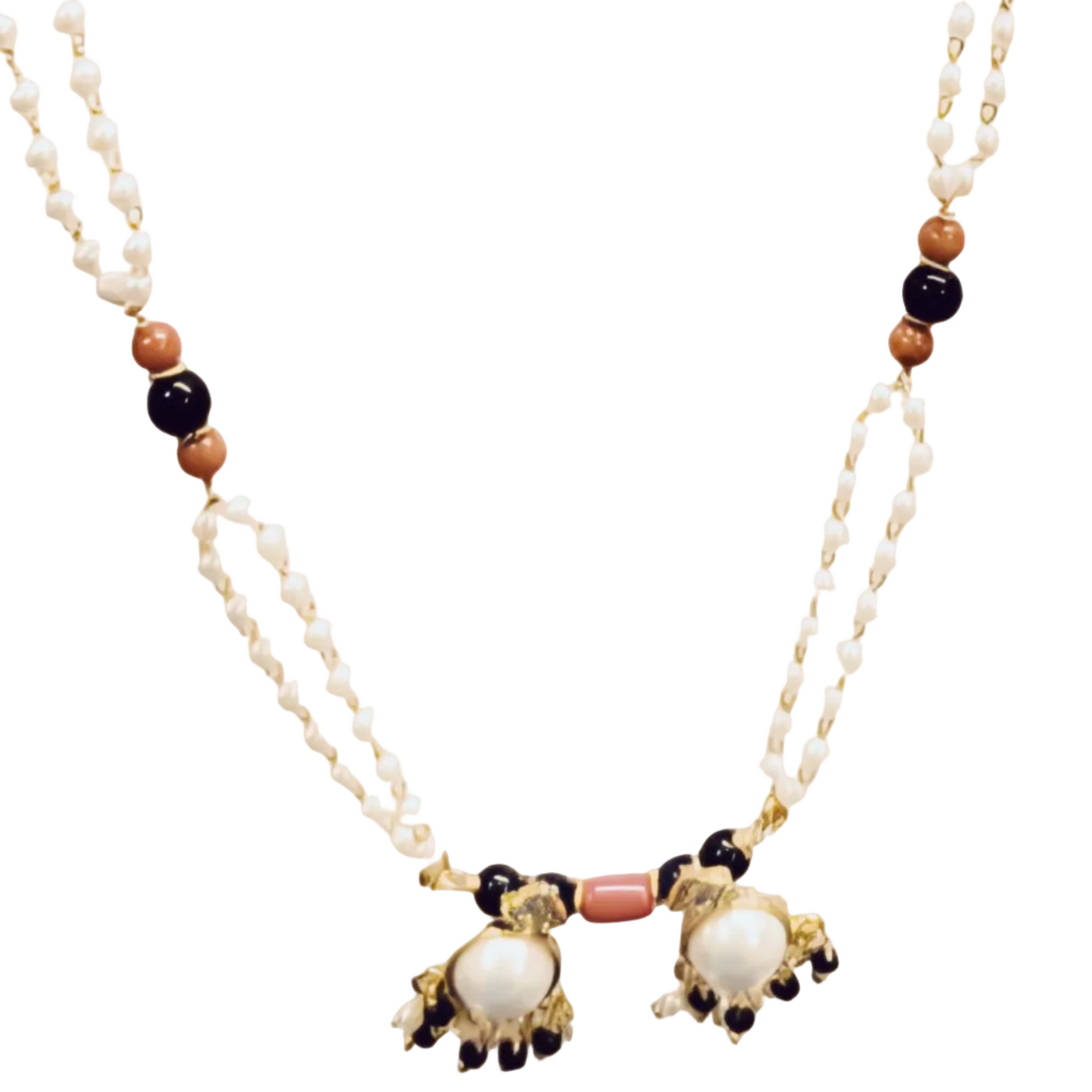 M341 Long Moti Coral Mangalsutra 341