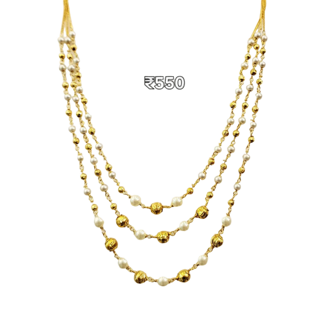 Moti Golden Beads Ranihaar m427 427