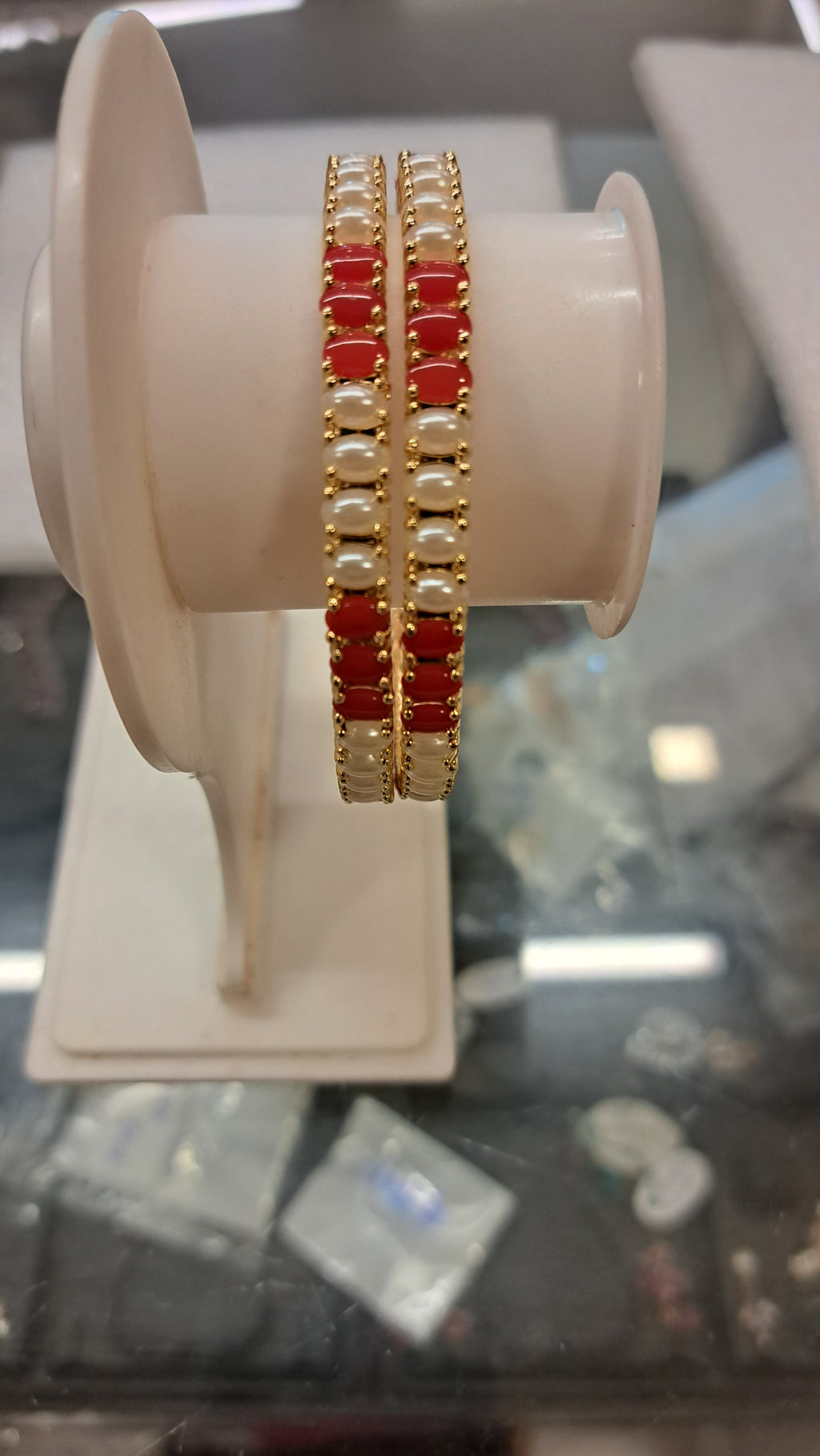 Moti Coral Bangles m307