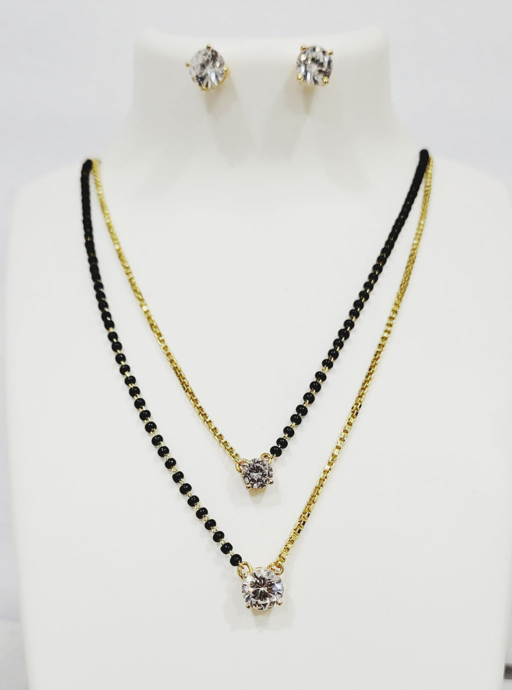 Half Chain Half Ganthan Mangalsutra m577 577