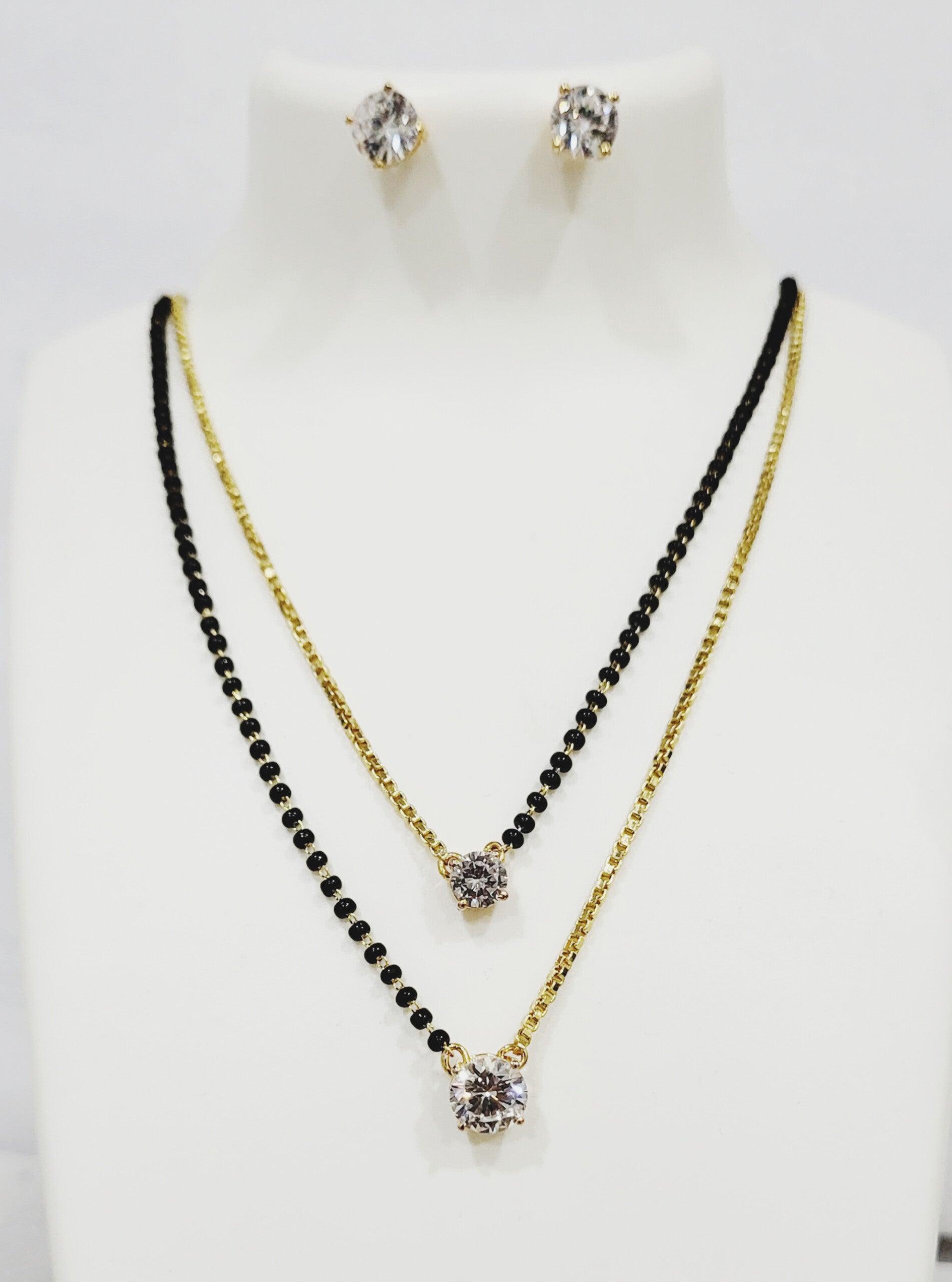 Half Chain Half Ganthan Mangalsutra m577 577