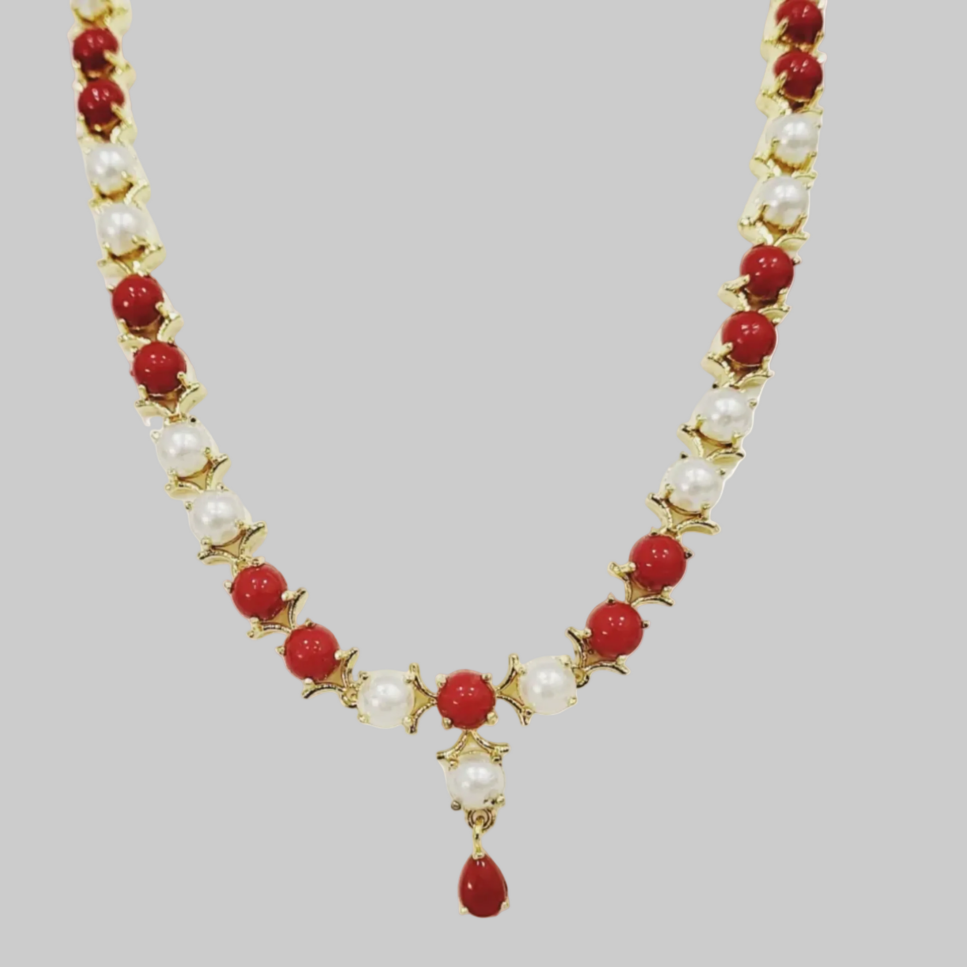 Moti Coral Necklace m576 576