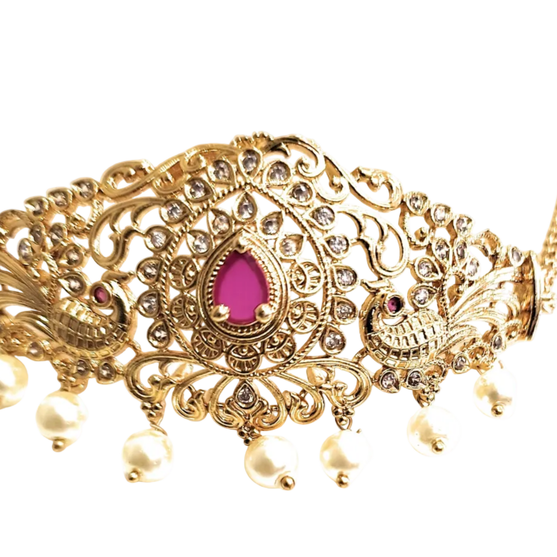 Red Stone Bajuband cum Choker m542 mkh542 542