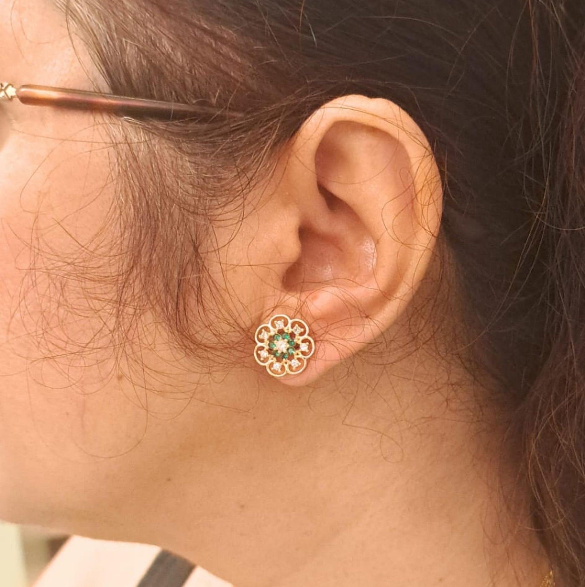 Green Filigree AD Top